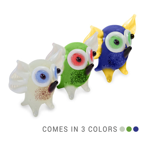 WHO the owl (in Tynies Collector's Frame) Miniature glass figurines 